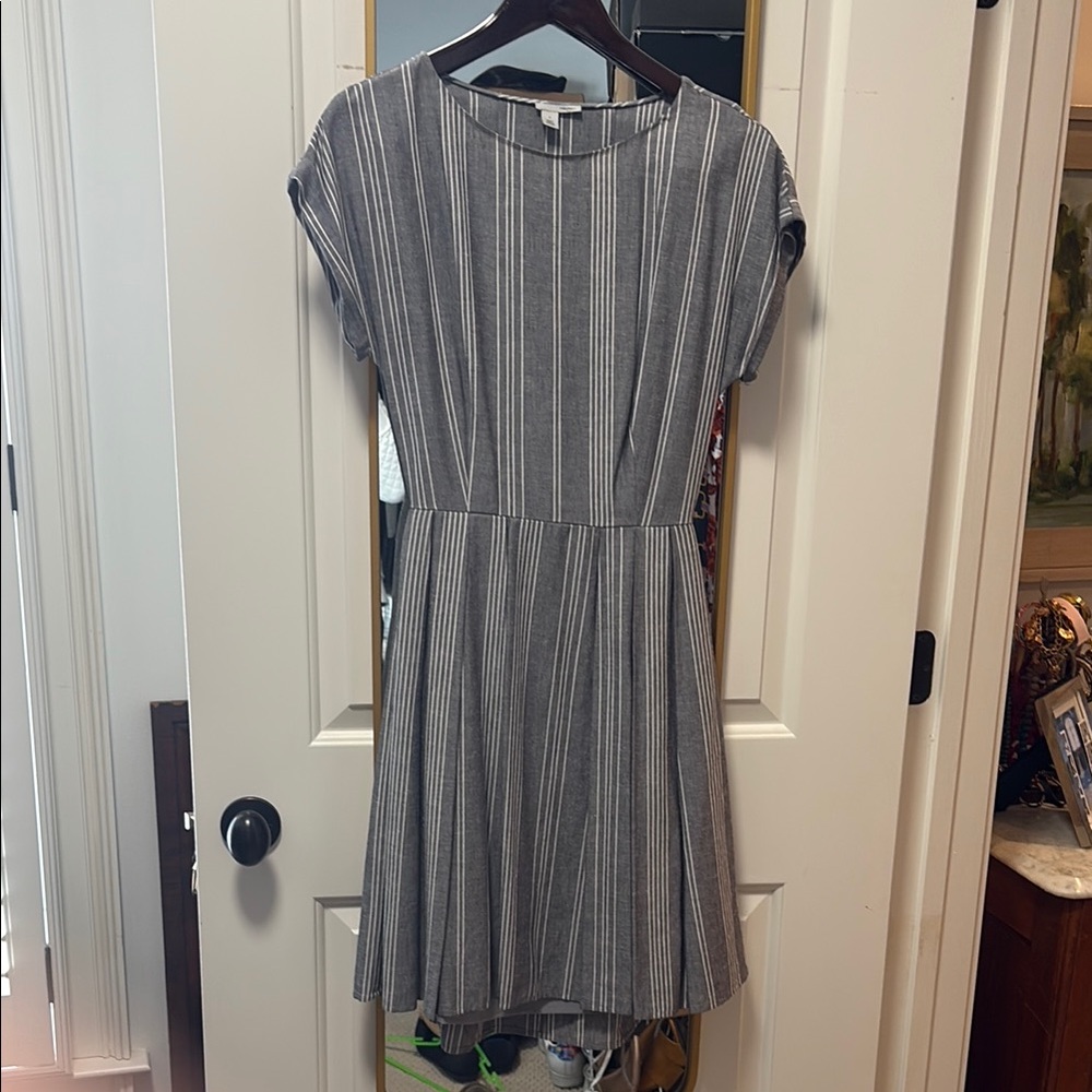 Halogen Striped Gray Dress